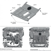 Защита картера и КПП Chevrolet Cobalt 111.01024.1